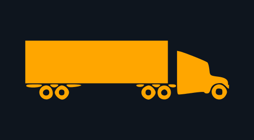 Orange Dry Van Icon